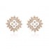 Beautifully Crafted Diamond Pendant Set with Matching Earrings in 18k gold with Certified Diamonds - PD1380P